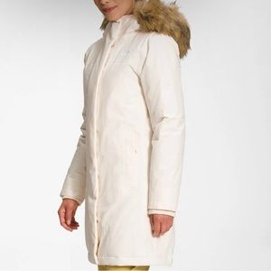 The North Face Ladies Arctic Parka Down Winter Jacket Gardenia White NWT